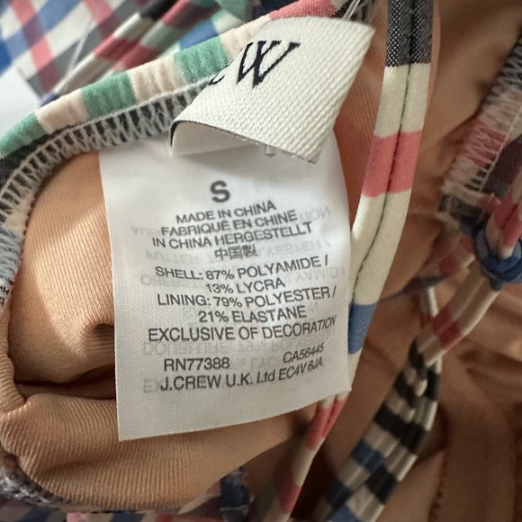 J. Crew Factory‎ • Plaid Lace-up One-Piece Swimsuit - Picture 8 of 8